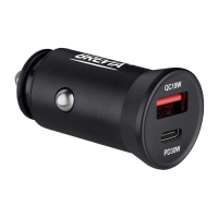 46030CAB Brevia – Автомобільний зарядний пристрій BREVIA ePower DualCharge 30W 1xUSB-C+1xUSB-A чорний 46030CAB (46030C у Запоріжжі
