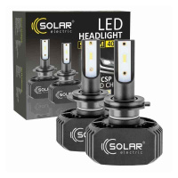 8207 Solar – Лампа LED H7 LED 12/24V 40W 5000Lm 6000K, CSP1860 2шт. (50шт.) у Запоріжжі
