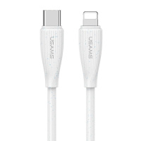 SJ717USB02 Usams – Кабель Usams Type-C To Lightning Fast Charging - 30W Green Series 1M Білий у Запоріжжі
