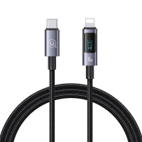 SJ672USB01 Usams – Кабель Usams Type-C To Lightning 30W Aluminum Alloy Digital Display Fast Charging & Data Cable у Запоріжжі
