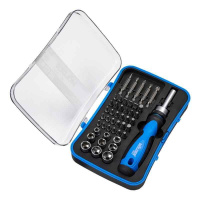 MT32345 Molder – Отвертка реверсивная с битами 45шт Molder CrV с магнитным захватом PH PZ SL Torx Hex PL (MT32345) у Запоріжжі
