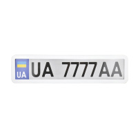 NH440 CARLIFE – Рамка номера CarLife металл белый глянец (NH440) у Запоріжжі
