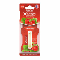 NX00060 NOWAX – Ароматизатор целюлозний з капсулою Nowax серія X Drop - Strawberry (25шт/ящ) у Запоріжжі
