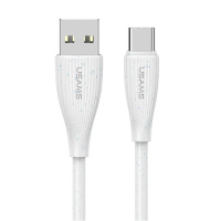 SJ714USB02 Usams – Кабель Usams Type-C 3A Fast Charging Data Cable - Green Series 1m Білий у Запоріжжі
