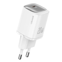 CC248TC02 Usams – СЗУ Usams CC248 20W 1C GaN Fast Charger (EU) - HC Series Белый у Запоріжжі
