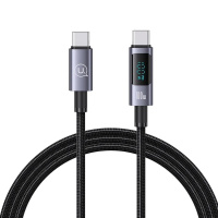 SJ671USB01 Usams – Кабель Usams Type-C To Type-C 100W Aluminum Alloy Digital Display Fast Charging & Data Cable у Запоріжжі
