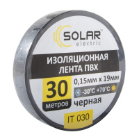 IT030 Solar – Изолента SOLAR IT030 черная 30м у Запоріжжі
