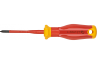 HT1S968-1 Hogert – Диэлектрическая отвертка PZ1 SLIM 80 мм 1000V S2 для электромонтажа (HT1S968-1) у Запоріжжі
