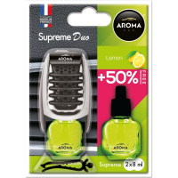 92252 Aroma Car – Ароматизатор Aroma Car Supreme DUO Slim 8 мл Lemon Лимон у Запоріжжі
