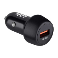 46018UB Brevia – Автомобільний зарядний пристрій BREVIA ePower SingleDrive 18W 1xUSB-A чорний 46018UB (46018UB) у Запоріжжі
