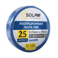 IT125 Solar – Изолента SOLAR IT125 синяя 25м у Запоріжжі
