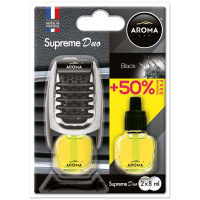 92259 Aroma Car – Ароматизатор Aroma Car Supreme DUO Slim 8 мл Black у Запоріжжі
