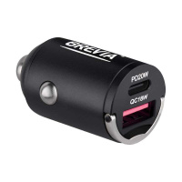46038CAMB Brevia – Автомобільний зарядний пристрій BREVIA ePower NanoMetal 38W 1xUSB-C+1xUSB-A чорний 46038CAMB (46038C у Запоріжжі
