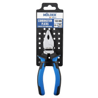 MT40016 Molder – Плоскогубцы комбинированные MOLDER 160мм, Cr-V, HRC 55-62, сатиновое покрытие, двук. ручка (72шт/ящ) у Запоріжжі
