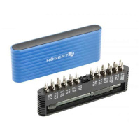 HT1S273 Hogert – Набор бит Hoegert 1/4 дюйма 25 мм CrV PH PZ SL HEX Torx с битодержателем 25 шт (HT1S273) у Запоріжжі
