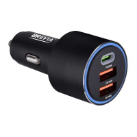46066DUCLB Brevia – Автомобільний зарядний пристрій BREVIA ePower TriCharge 66W 1xUSB-C+2xUSB-A чорний 46066DUCLB (46066 у Запоріжжі
