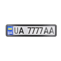 NH430 CARLIFE – Рамка номера CarLife металл черный глянец (NH430) у Запоріжжі
