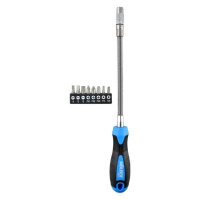 MT32309 Molder – Отвертка с гибким стержнем и битами 9шт 215мм Molder CrV PH SL Torx (MT32309) у Запоріжжі
