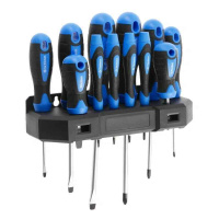 HT1S097 Hogert – Викрутки Hogert набор 12 штук с магнитным держателем сталь S2 PH SL артикул (HT1S097) у Запоріжжі
