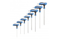 HT1W880 Hogert – Ключи Torx типа Т с шариковым концом комплект 8 штук Hogert (HT1W880) у Запоріжжі
