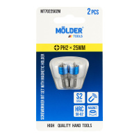 MT7022502M Molder – Н-р бит с магн. держателем MOLDER, PH2x25мм, 2шт в блистере (MT7022502M) у Запоріжжі
