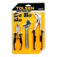 10403 Tolsen – Набор инструментов 3шт CrV Tolsen плоскогубцы и ключ (10403) у Запоріжжі
