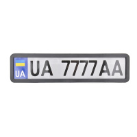 NH420 CARLIFE – Рамка номера CarLife металл черный матовый (NH420) у Запоріжжі
