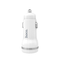 Z27 Hoco – Автомобильное зарядное устройство HOCO Z27 Staunch Белый 2USB 2.4A (Z27) у Запоріжжі
