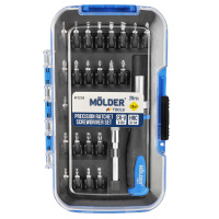 MT32328 Molder – Отвертка реверсивная с комплектом насадок для точных работ Molder, 28 шт у Запоріжжі
