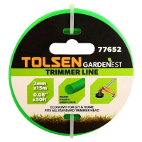 77652 Tolsen – Леска для триммера, 2мм х15м Tolsen 77652 у Запоріжжі
