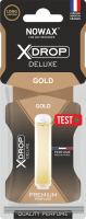 NX00065 NOWAX – Ароматизатор целюлозний з капсулою Nowax серія X Drop Delux - Gold (25шт/ящ) у Запоріжжі
