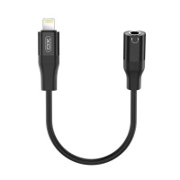 NB181A XO – Перехідник XO NB181A audio adapter Lightning to3.5mm (Чорний) у Запоріжжі
