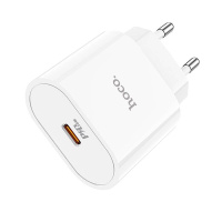 C94A Hoco – Адаптер Сетевой HOCO Metro single port charger C94A |1Type-C, 20W/3A, PD/QC| (white) у Запоріжжі
