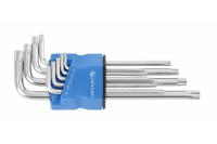 HT1W830 Hogert – Длинные Torx ключи D-образной формы S2 набор 9 штук Hogert (HT1W830) у Запоріжжі
