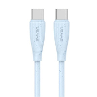 SJ716USB03 Usams – Кабель Usams Type-C To Type-C Fast Charging - 60W Green Series 1M Голубий у Запоріжжі
