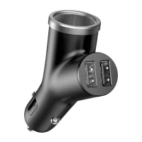 CCALL-YX01 Baseus – Адаптер автомобільний BASEUS dual USB + Cigarette Lighter extended car charger |2USB, 3.4A, 40W (CCA у Запоріжжі
