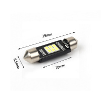 SJ-K6-39мм CARLAMP – Светодиодные автолампы C5W Led cофитка Carlamp+canbus Т11x39 мм (SJ-K6-39мм) у Запоріжжі
