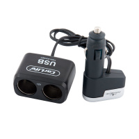 CS303 CARLIFE – Разветвитель прикуривателя CARLIFE CS303 2в1 + USB у Запоріжжі
