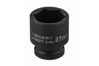 HT4R077 Hogert – Ударная шестигранная головка 1/2 дюйма 27 мм DIN 3121 CrMo Hogert короткая (HT4R077) у Запоріжжі
