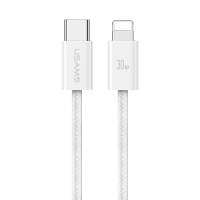 SJ657USB01 Usams – Кабель Usams U86 Type-C To Lightning Rainbow Braided Fast Charging Cable 1.2m Білий у Запоріжжі
