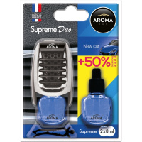 92518 Aroma Car – Ароматизатор Aroma Car Supreme DUO Slim 8 мл New Car Новая машина у Запоріжжі
