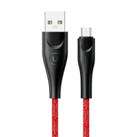 SJ396USB02 Usams – Кабель Usams U41 Micro Braided Data and Charging Cable 2m Червоний у Запоріжжі
