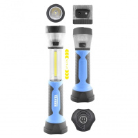 11330 Brevia – Лампа инсп. Brevia LED 3W COB+1W LED+8LED телескоп, 300lm, 2000mAh, адаптер AC 220 у Запоріжжі
