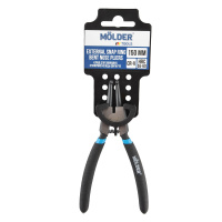 MT46215 Molder – Кліщі для зовнішніх стопорних кілець, вигнуті MOLDER 150мм, Cr-V, HRC 55-60, поліровані (72шт/ящ) у Запоріжжі
