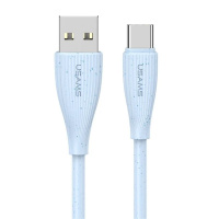SJ714USB03 Usams – Кабель Usams Type-C 3A Fast Charging Data Cable - Green Series 1m Голубий у Запоріжжі
