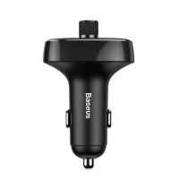 CCALL-TM01 Baseus – FM-трансмиттер модулятор Baseus + Автомобильное зарядное устройство Bluetooth 2.4A 2USB Black (CCALL-TM01) у Запоріжжі
