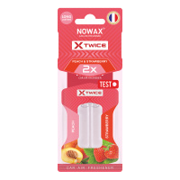 NX00156 NOWAX – Ароматизатор повітря з подвійною капсулою Nowax серія X Twice - Strawberry & Peach (30шт/уп) у Запоріжжі
