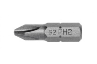 HT1S302 Hogert – Короткие биты PH2 25 мм из прочной стали S2 5 штук Hogert (HT1S302) у Запоріжжі
