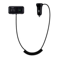 CCTM-E01 Baseus – FM модулятор +АЗУ Baseus Wireless MP3 Car Charger T typed S-16, 2USB, 3.1A (CCTM-E01) у Запоріжжі
