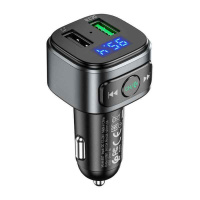 E67 Hoco – АЗП Hoco FM Launcher E67 Fighter 18W (2 USB) (black) у Запоріжжі
